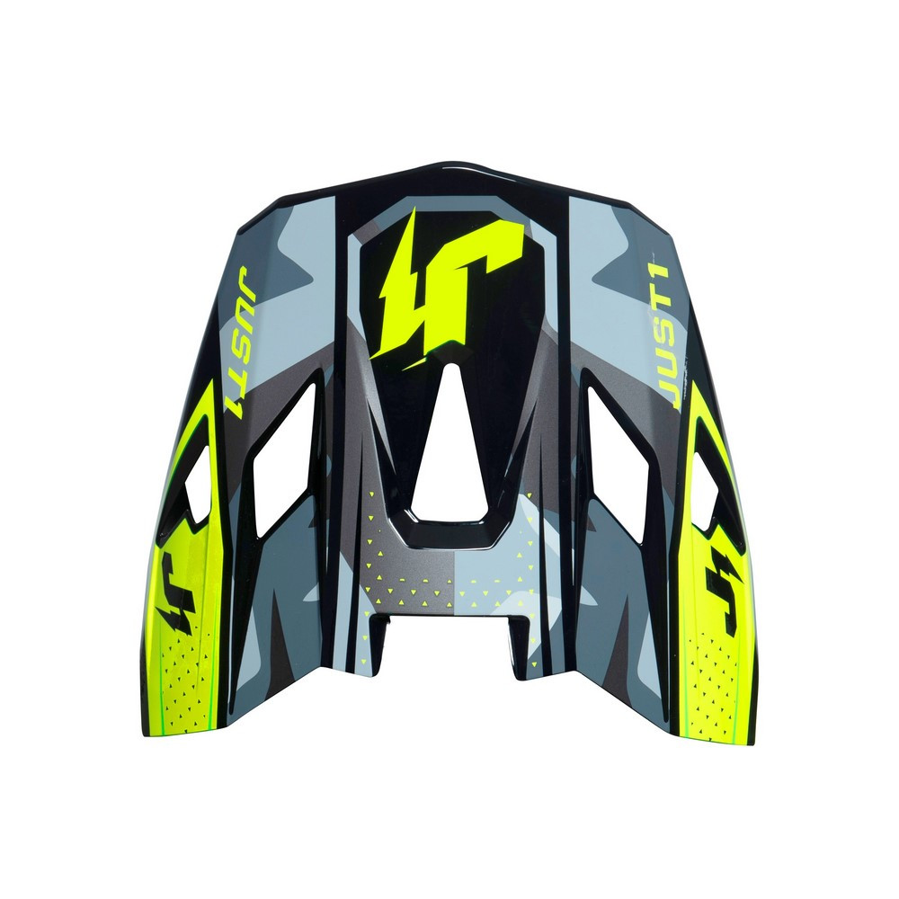 [669017014500100] Recambio Visera JUST1 J-40 Shooter Camo / Amarillo Fluor / Negro