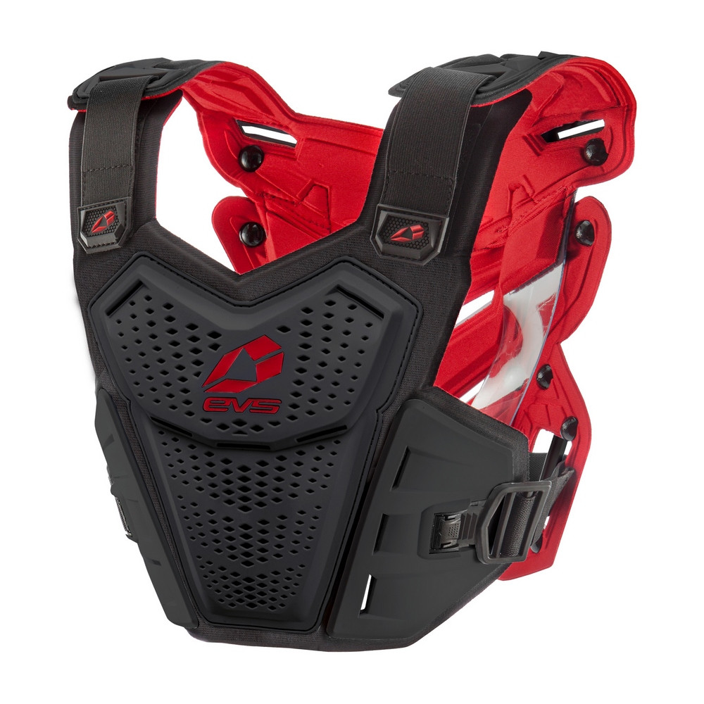 Peto EVS F1 Roost Deflector Negro / Rojo