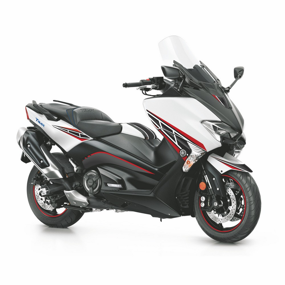 [K46470] Protector Adhesivo Uniracing Yamaha T-max 530 17-19 Rojo
