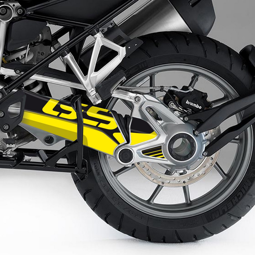 Protector Adhesivo Uniracing Basculante BMW R1200GS/A 13-18 / R1250GS/A 19-21 Amarillo