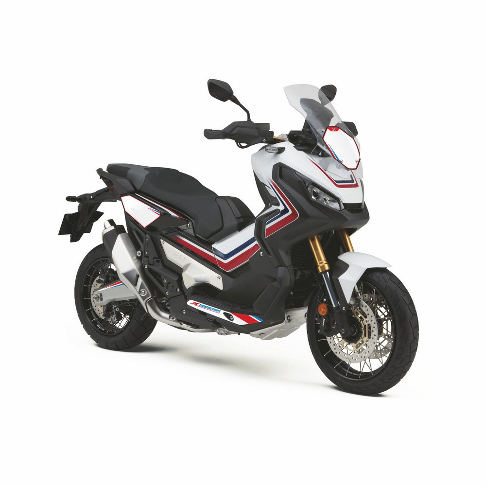 Protector Adhesivo Uniracing Placa Número Honda X-adv 17-20 Rojo / Azul / Blanco
