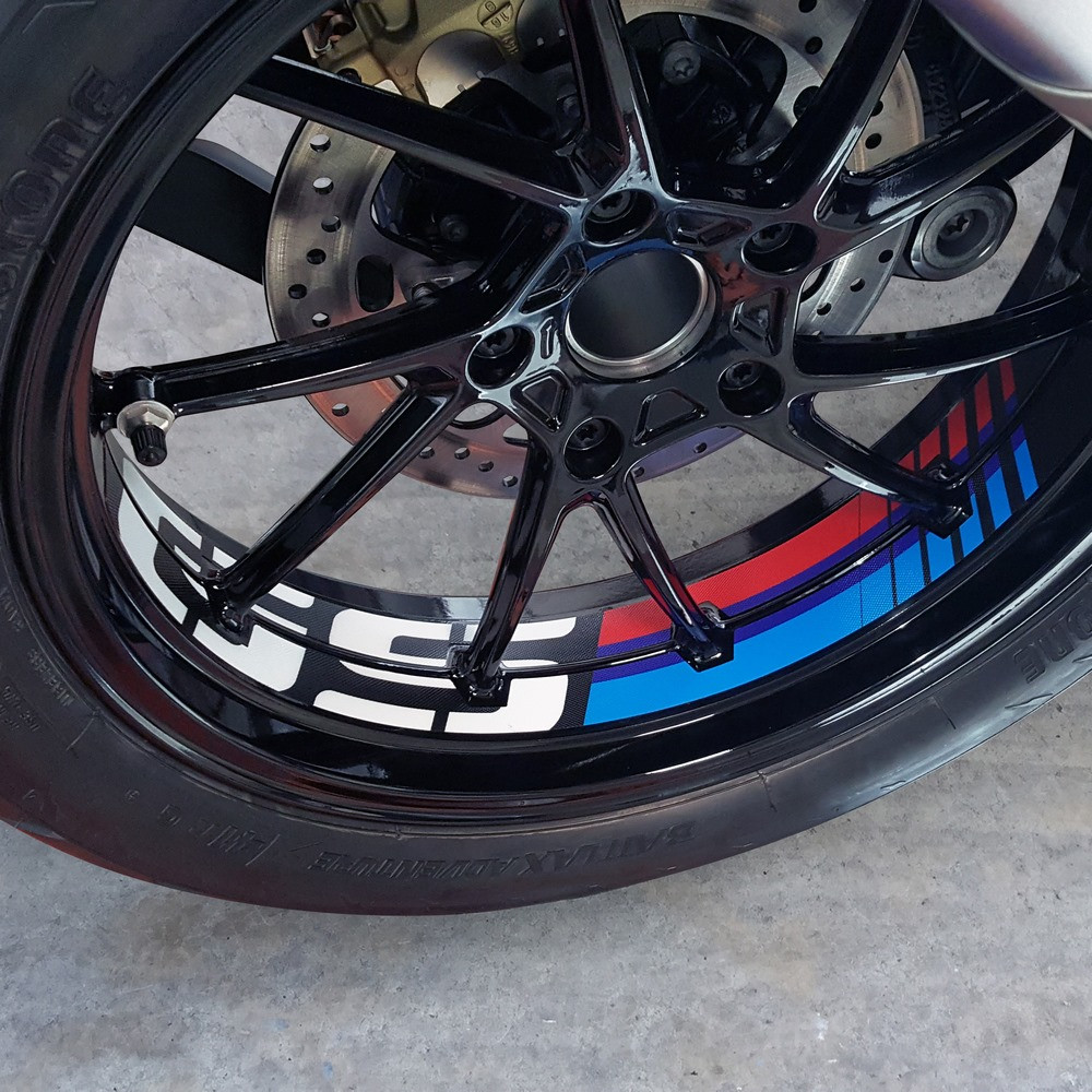 [K46845] Protector Adhesivo Uniracing Llantas BMW R1200GS 11-18 / R1250GS 19-21 Motorsport