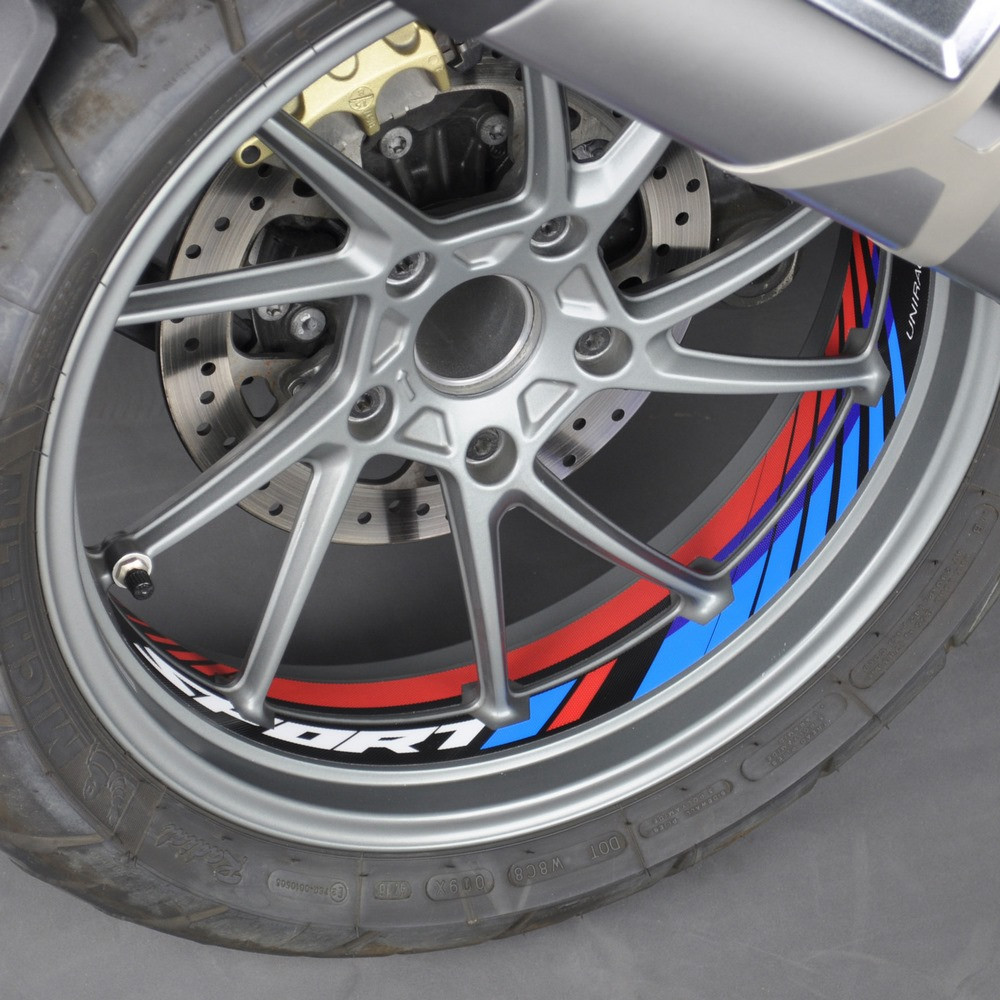 [K47940] Protector Adhesivo Uniracing Llantas BMW R1200GS 11-18 / R1250GS 19-21 Negro / Sport