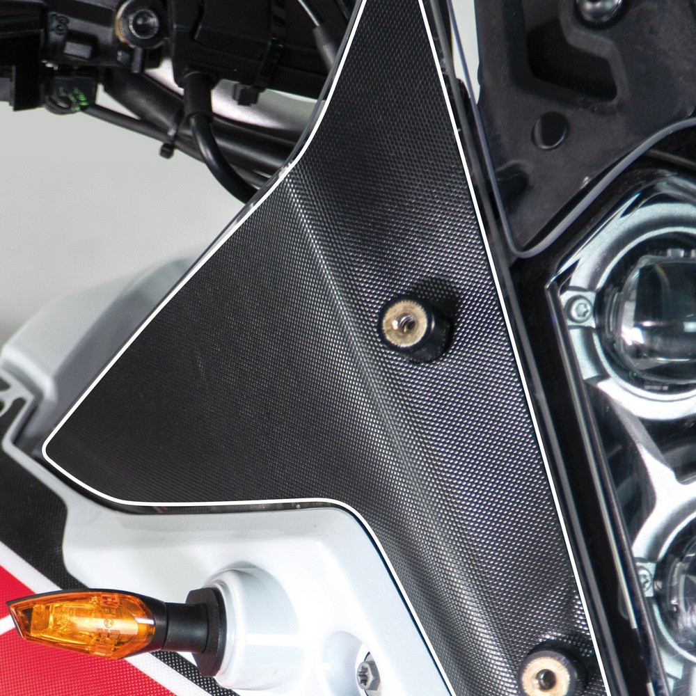 [K48843] Protector Adhesivo Uniracing Frontal Yamaha Tenere 700 19-21 Negro / Transparente