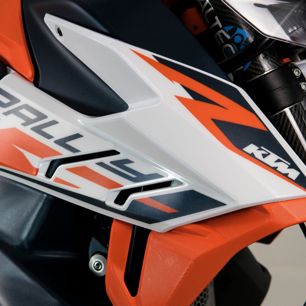 [K49552] Protector Adhesivo Uniracing Lateral KTM 890 Adventure R Rally 20-21 Transparente