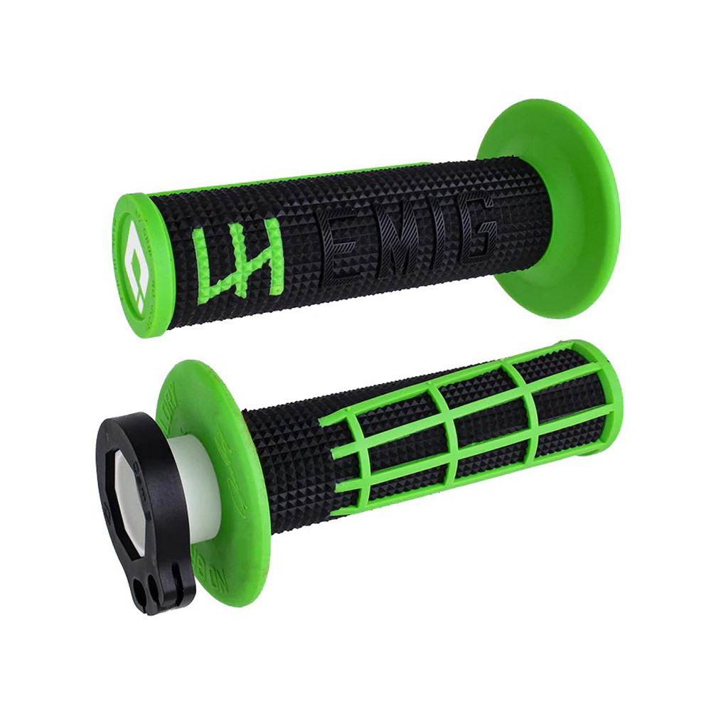 Puños ODI Emig 2.0 V2 Lock-On Negro / Verde