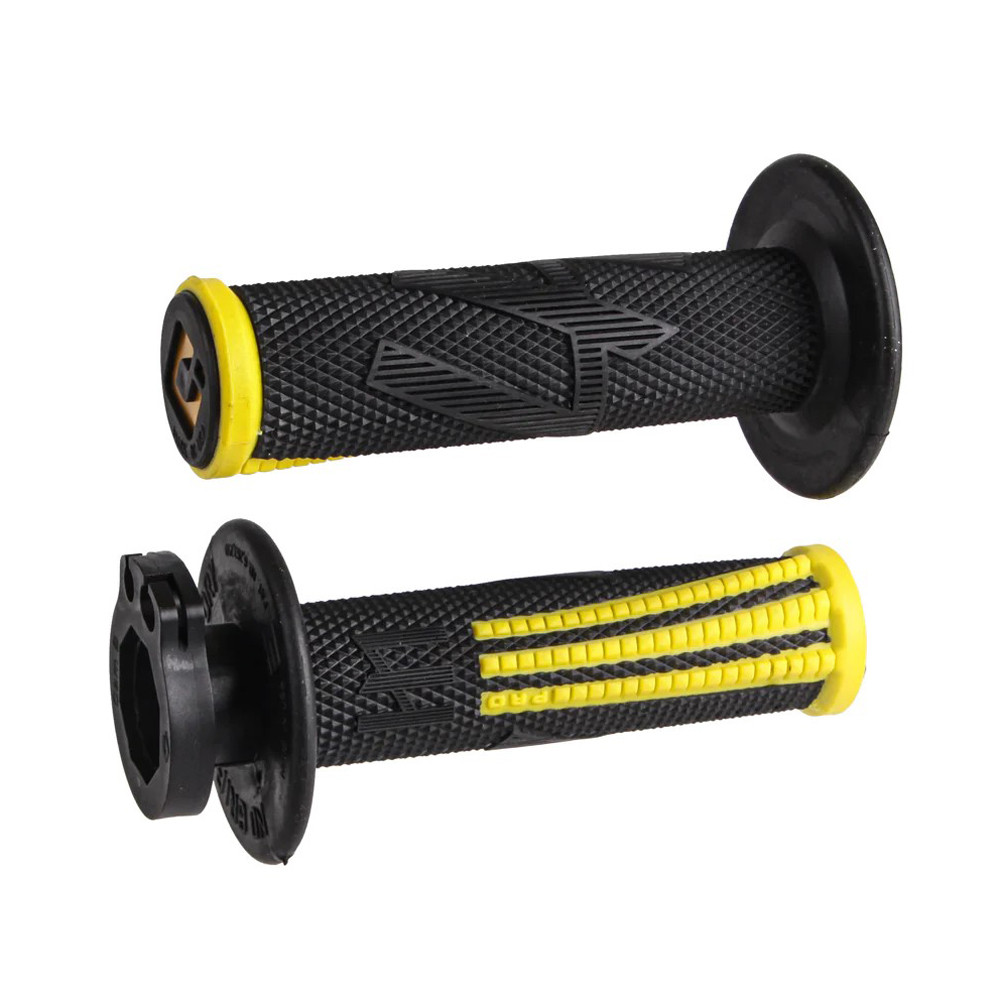 Puños ODI Emig Pro V2 Lock-On Negro / Amarillo