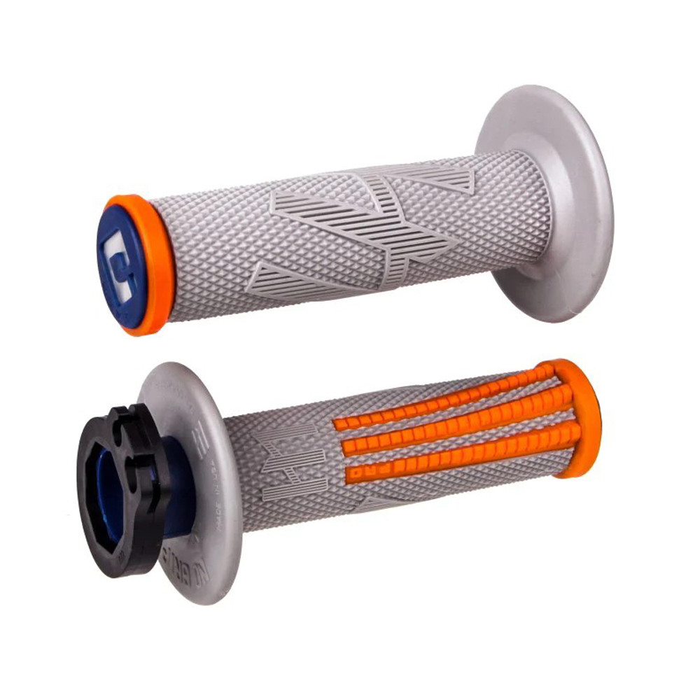 Puños ODI Emig Pro V2 Lock-On Gris / Naranja