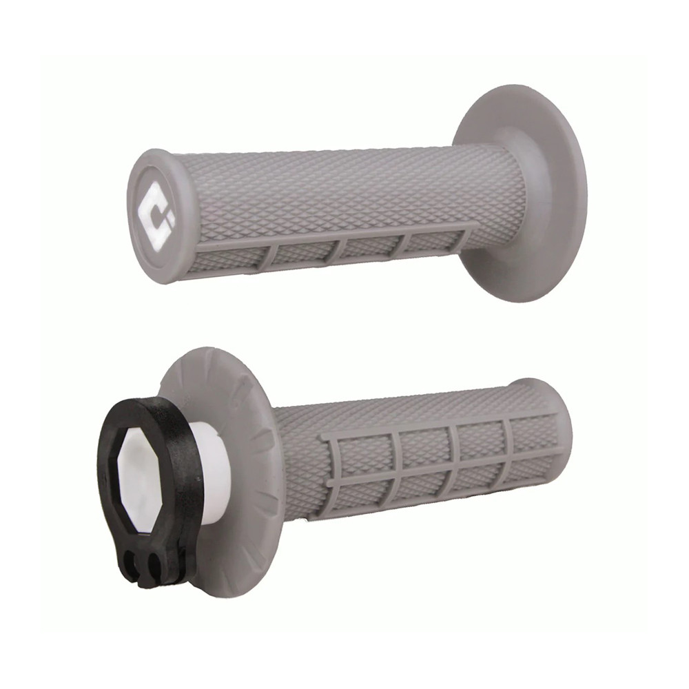 Puños ODI MX V2 Lock-On Half-Waffle Gris