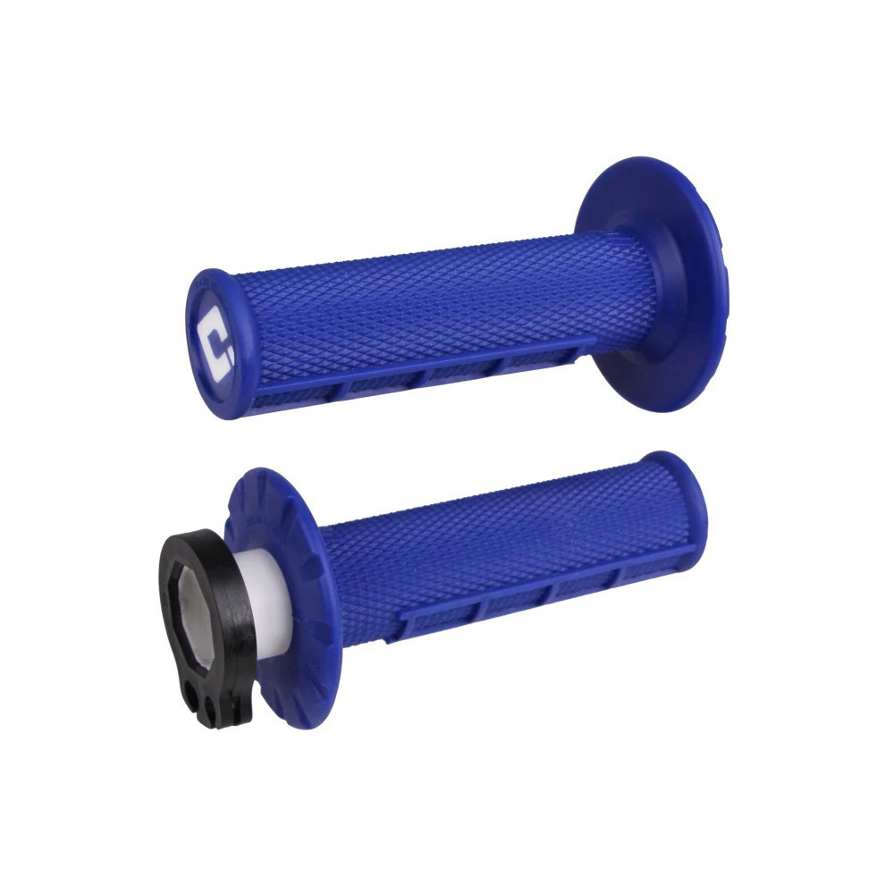 Puños ODI MX V2 Lock-On Half-Waffle Azul
