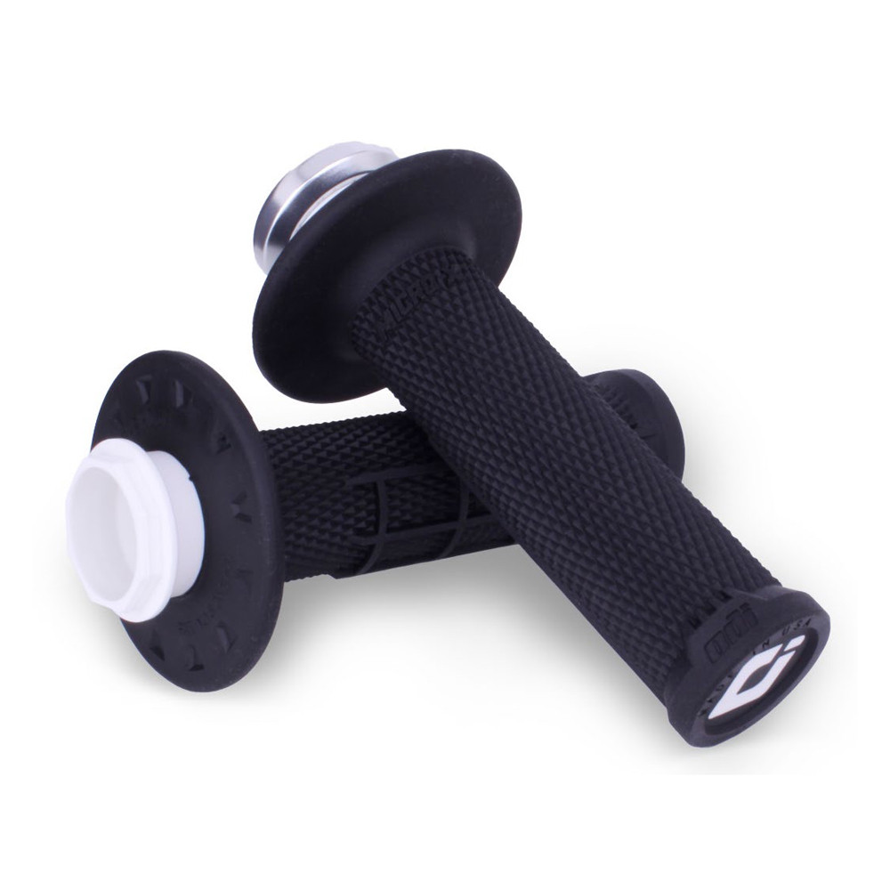 [H36MXB] Puños ODI Micro-X V2 Lock-On Half-Waffle Negro / Plata