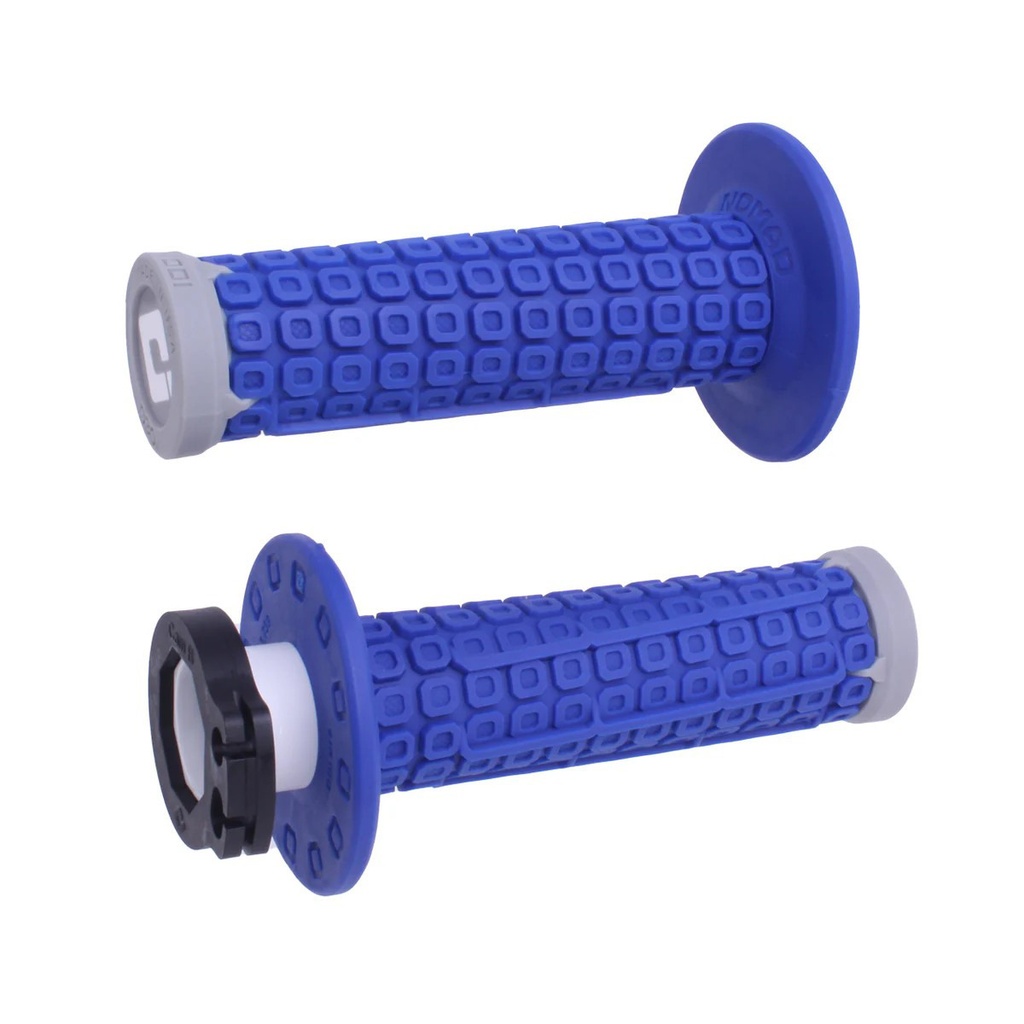 [H36NDUG] Puños ODI Nomad D3O Lock-On Off Road Azul / Gris / Gris