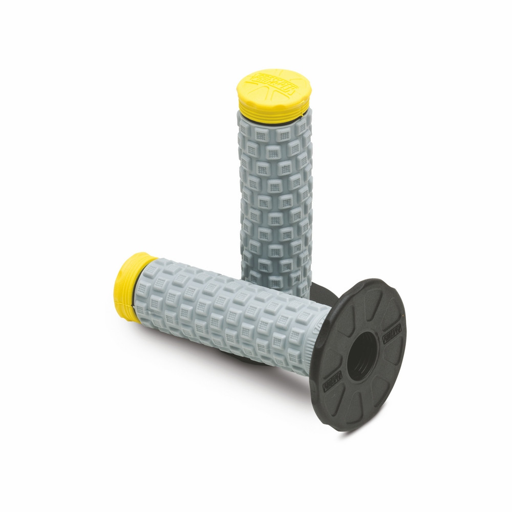 [024853] Puños Protaper Pillow Top MX Negro / Amarillo
