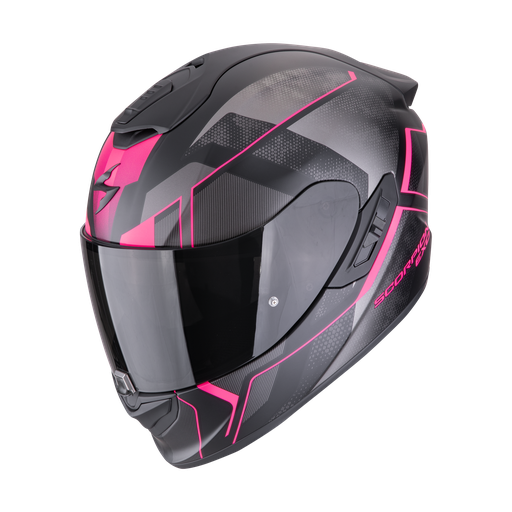 Casco Scorpion Integral Exo-1400 Evo Ii Air Intensio Negro Mate-Rosa