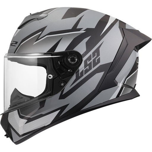 Casco Moto Integral LS2 FF820 Rapid III Xtrem Negro Gris