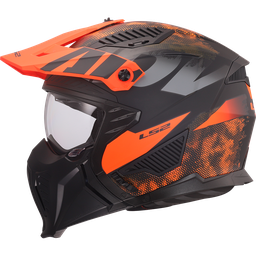 LS2 OF606 DRIFTER GAS ORANGE-06 Gris