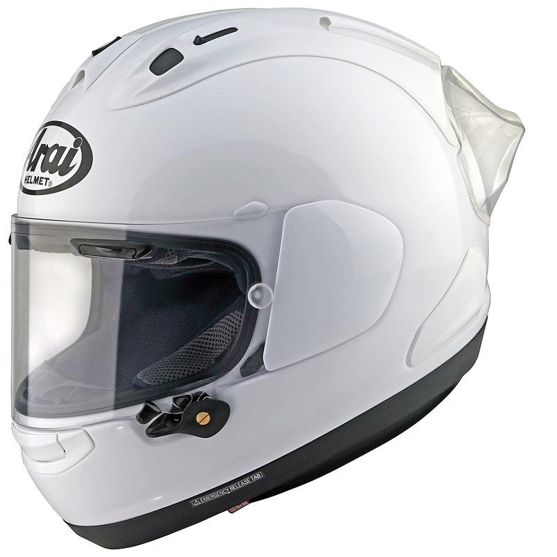Casco moto hombre XXXL 3XL Arai RX-7V EVO FIM Racing blanco en outlet, talla extra grande 65-66 cm