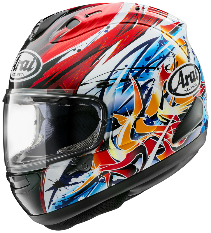 Casco moto gafas graduadas Arai RX-7V Evo integral con canales para patillas, disponible en outlet