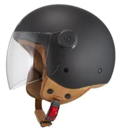 Casco Jet NZI Magma negro mate