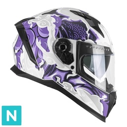 Casco Integral CGM 311F Blast Cloud Blanco Violeta Mate
