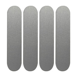 CGM Set Di 4 Adhesivos Riflettenti Per Casco Plata