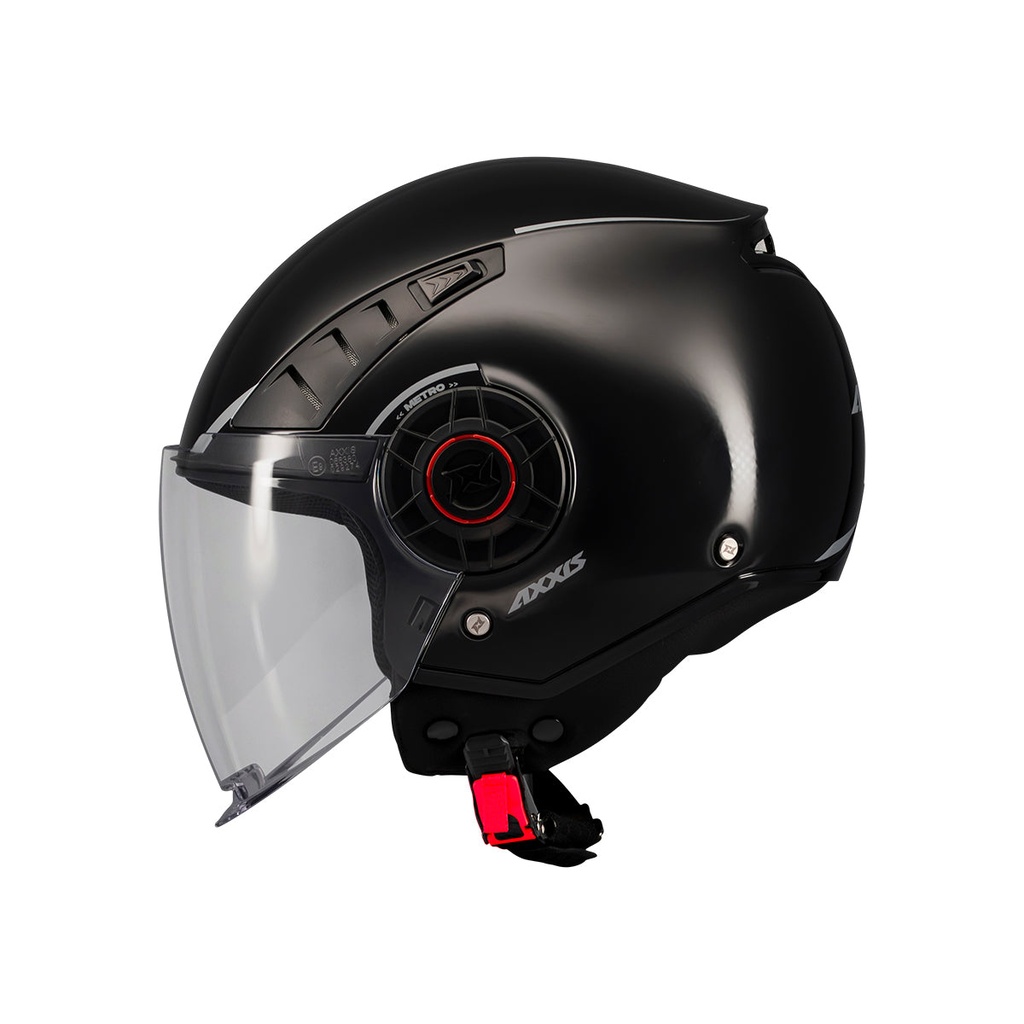 casco moto golpe cambiar: casco Axxis OF513B Metro homologado de outlet, recambio seguro tras un impacto