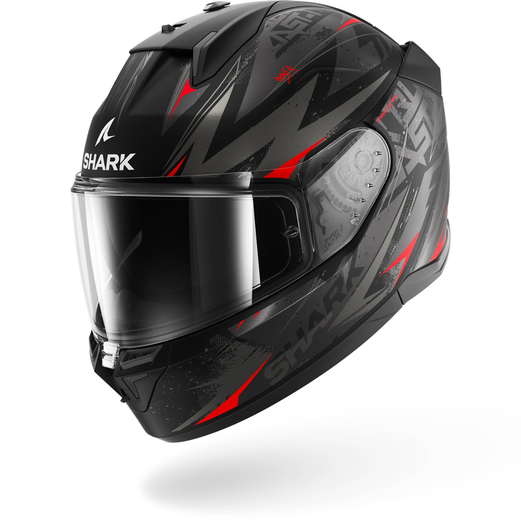 Casco Shark D-Skwal 3 Blast-R mate gama media en outlet, comparativa Shark vs Nolan diseno deportivo
