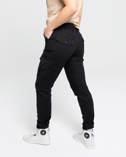 [TROUSER MIXED SLIM III LADY BLACK] TROUSER MIXED SLIM III LADY BLACK