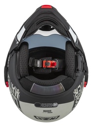 Casco Modular NZI Minimod Duo Involt Greyblack y Gris Mate