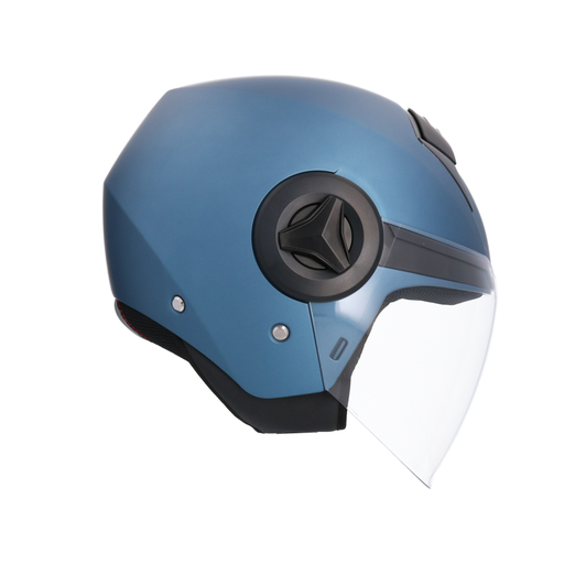 Casco Jet Shiro Atenas azul mate
